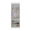 Ver imagem 5 de Guarda-roupa Infantil 62cm 2 Portas e 2 Gavetas Realeza Multimóveis Mp4451 Branco/off White Branco/