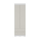 Ver imagem 7 de Guarda-roupa Infantil 62cm 2 Portas e 2 Gavetas Realeza Multimóveis Mp4451 Branco/off White Branco/