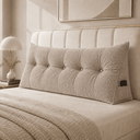 Ver imagem 3 de Almofada Encosto Triangular Cama Leitura Cabeceira Boucle