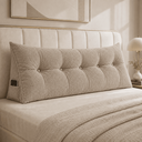 Ver imagem 1 de Almofada Encosto Triangular Cama Leitura Cabeceira Boucle
