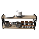 Ver imagem 3 de Prateleira Industrial 20x60cm com Madeiras e Parafusos Inclusos