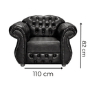 Ver imagem 3 de Poltrona Chesterfield Merlô Via Encanto Veludo Marrom
