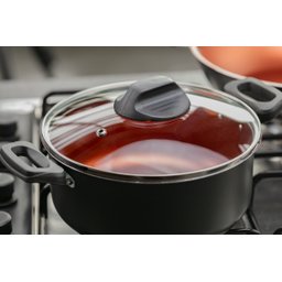 Caçarola com Tampa Brinox Topázio Antiaderente Pró-flon Ø 18 Cm 1,9 Litros Cinza Range - 2