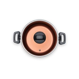Caçarola com Tampa Brinox Topázio Antiaderente Pró-flon Ø 18 Cm 1,9 Litros Cinza Range - 4