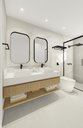 Ver imagem 6 de Porta Toalha Toalheiro de Rosto Banheiro 35cm em Aço Inox Black Matte Linha Tessália Stainless