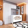 Guarda Roupa com Espaço para Berço Branco Haiz Shop Jm - 2