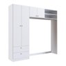 Guarda Roupa com Espaço para Berço Branco Haiz Shop Jm - 1