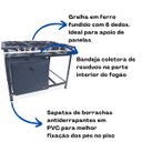 Ver imagem 2 de Fogão Industrial 6 Bocas Baixa Pressão 3QS 3QD P7 com Forno 126L