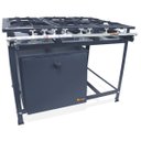 Ver imagem 1 de Fogão Industrial 6 Bocas Baixa Pressão 3QS 3QD P7 com Forno 126L