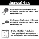 Ver imagem 4 de Fogão Industrial 6 Bocas Baixa Pressão 3QS 3QD P7 com Forno 126L