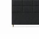 Ver imagem 6 de Cabeceira para Cama Casal King Estofada 1,93 ,Mts Alice Vilajo: Suede Preto