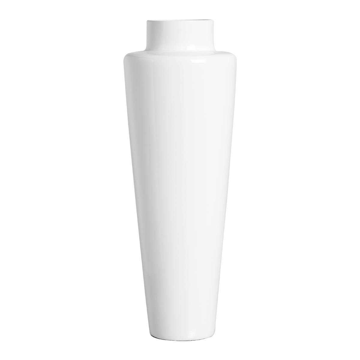 Vaso de Chão Branco Grande para Decoração em Cerâmica Paris Clássico - 1