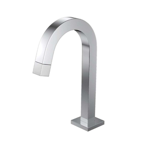 Torneira Lavatório Luxo Link Quadrada com Bico Acionador Cromada 1/4 de Volta Concept Metais 1073 Li