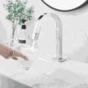 Ver imagem 3 de Torneira Lavatório Luxo Link Quadrada com Bico Acionador Cromada 1/4 de Volta Concept Metais 1073 Li