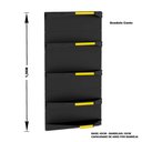 Ver imagem 2 de Kit 5 Bandejas Para Gondola Canto 196 Amapa 40/30 Preto Am - Amapá