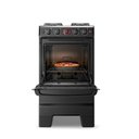 Ver imagem 3 de Fogão 4 Bocas Esmaltec Ideal Super 50l Bivolt Preto Inox Acendimento Automático Limpa Fácil