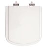 Assento Sanitario Poliéster Soft Close Dumas Branco para Vaso Eternit - 1