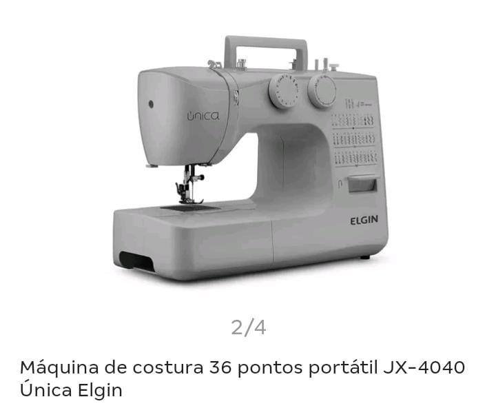 Máquina de Costura 36 Pontos Portátil Jx-4040 Única Elgin - 2