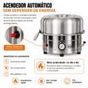Ver imagem 5 de Forno de Pizza a Gás Alfa Suportel Inox 35cm com Pá Madeira N/a Inox