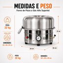 Ver imagem 2 de Forno de Pizza a Gás Alfa Suportel Inox 35cm com Pá Madeira N/a Inox