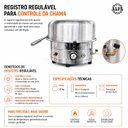 Ver imagem 4 de Forno de Pizza a Gás Alfa Suportel Inox 35cm com Pá Madeira N/a Inox