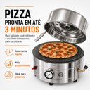 Ver imagem 3 de Forno de Pizza a Gás Alfa Suportel Inox 35cm com Pá Madeira N/a Inox