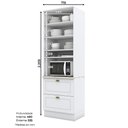 Ver imagem 4 de Torre Quente 2 Portas 2 Gavetas Nicho para Forno Emily 