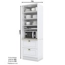 Ver imagem 3 de Torre Quente 2 Portas 2 Gavetas Nicho para Forno Emily