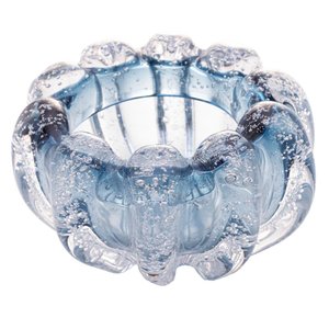 Centro De Mesa De Vidro Italy Azul 16Cm X 8Cm - Lyor