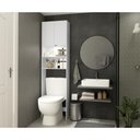 Ver imagem 3 de Armário Banheiro C/ Led P/ Vaso Sanitário Multimóveis Branco