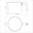 Ver imagem 2 de Fervedor Loreto Alumínio Revestimento Antiaderente Starflon Cabo Baquelite 14 Cm 1,7 L