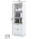Ver imagem 4 de Torre Quente 2 Portas 2 Gavetas 2 Nichos para Forno Emily