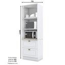 Ver imagem 4 de Torre Quente 2 Portas 2 Gavetas 2 Nichos para Forno Emily