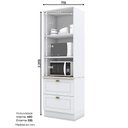 Ver imagem 4 de Torre Quente 2 Portas 2 Gavetas 2 Nichos para Forno Emily