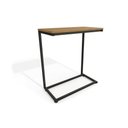 Ver imagem 4 de Mesa Lateral p/ Sala Industrial LI025 de Apoio Notebook Canela/Preto Kappesberg
