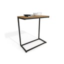 Ver imagem 1 de Mesa Lateral p/ Sala Industrial LI025 de Apoio Notebook Canela/Preto Kappesberg