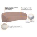 Ver imagem 6 de Kit Sofá 3 Lugares 180cm e 2 Poltronas Orgânica Luxo Recepção Amore Linho Rose - Amarena Móveis