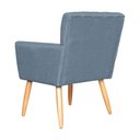 Ver imagem 4 de Jogo de 2 Poltronas Camila para Clínica Psicanálise - Linho - Sv Decor:linho Azul