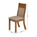 Ver imagem 6 de Conjunto De Mesa Londres Imbuia / Off White 4 Cadeiras Roma