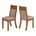 Ver imagem 4 de Conjunto De Mesa Londres Imbuia / Off White 4 Cadeiras Roma