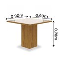Ver imagem 5 de Conjunto De Mesa Londres Imbuia / Off White 4 Cadeiras Roma