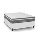Ver imagem 7 de Cama Box Viúva Branco + Colchão Paris Molas Ensacadas Cinza Couro Branco/cinza