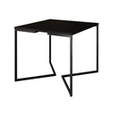 Ver imagem 1 de Mesa Industrial Base De Ferro Preto em V Tampo 90x90 Preto