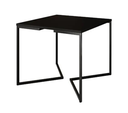 Ver imagem 1 de Mesa Industrial Base De Ferro Preto em V Tampo 90x90 Preto