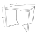 Ver imagem 2 de Mesa Industrial Base De Ferro Preto em V Tampo 90x90 Preto