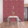 Papel de Parede Adesivo Triângulos Terracota Fio Gold 3m - 7