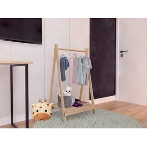Arara cabideiro organizador infantil montessoriana leve Technox