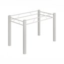 Ver imagem 1 de Base para Mesa de 140x75 Paris Liso Branco Teixeira