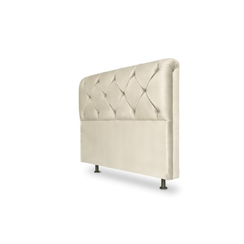 Cabeceira De Cama Box Daiana King 195cm X 118cm Suede Marfim Ms Decor