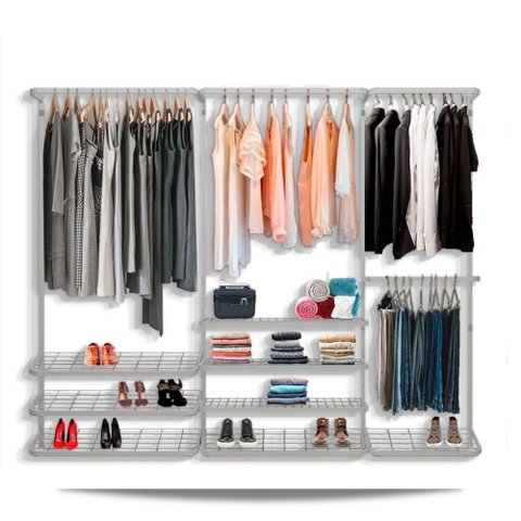 Guarda roupa closet aramado aberto armário modulado roupeiro 2,50 BR